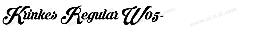 Krinkes Regular W05字体转换 Krinkes Regular W05字体转换